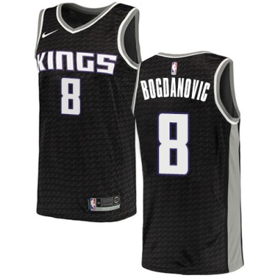 Nike Sacramento Kings #8 Bogdan Bogdanovic Black Youth NBA Swingman Statement Edition Jersey